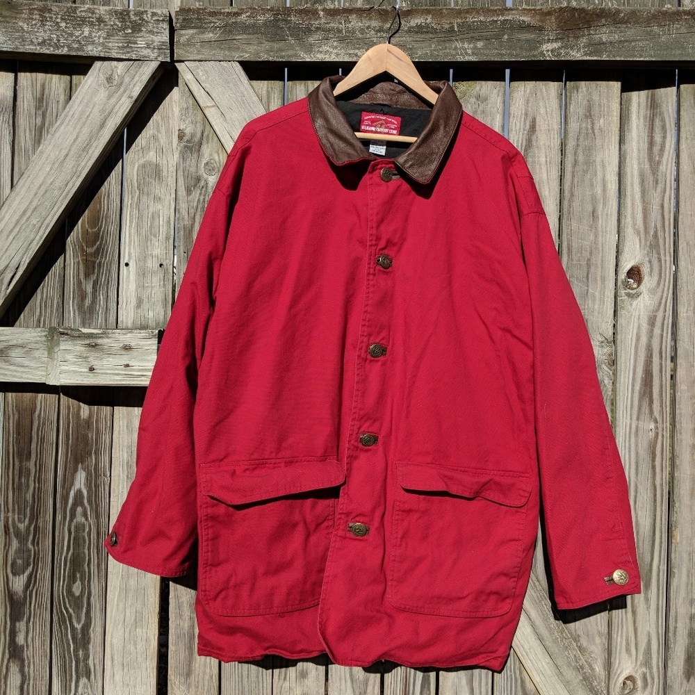 Marlboro Country Store Leather Trimmed Jacket